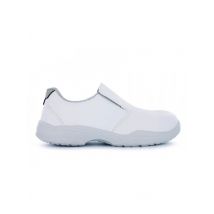 Mocassins de cuisine blanc avec embout de sécurité Brice Nordways - MyLookPro