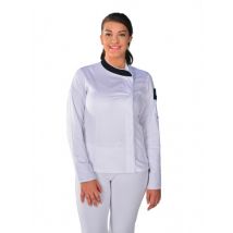 Veste de cuisine Femme Miss Chef blanche et noire - MyLookPro