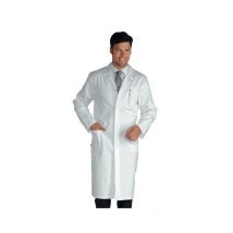 Blouse blanche pas cher, pour homme 110 cm, bouton a pression - MyLookPro