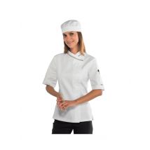 Veste cuisine italienne manches courtes pour Femme 100% coton - MyLookPro