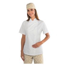 Veste de cuisine blanche pour Femme tissu Extra léger - MyLookPro