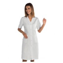 Blouse blanche de chimie tissu traité anti acide - MyLookPro