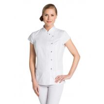 Blouse blanche Estheticienne, Col Mao - MyLookPro
