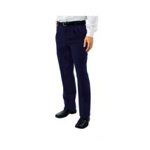 Pantalon a Pinces Taille Haute Homme Bleu - MyLookPro