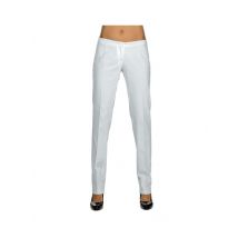 Pantalon Slim Femme Blanc 100% Coton - MyLookPro