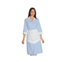 Ensemble Femme De Chambre 100% Coton Rayé Bleu / Blanc - MyLookPro