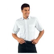 Chemise Homme Manches Courtes Blanche Pilota - MyLookPro