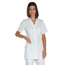 Tunique infirmiere Manches Courtes Marbella Blanche 100% Coton - MyLookPro