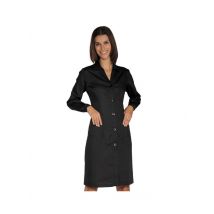 Blouse de travail Femme à manches longues, noire - MyLookPro