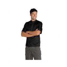 Veste de Cuisinier Malaga noir Microfibres - MyLookPro