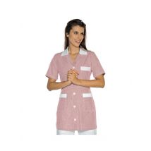 Tunique médicale Marbella rayé Bordeaux Blanc 100% Coton - MyLookPro