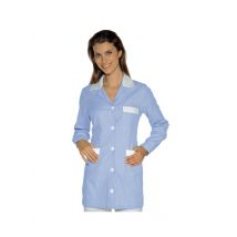 Tunique Médicale Marbella Rayé Ciel Blanc 100% coton - MyLookPro