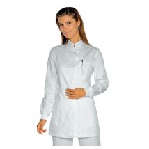 Tunique Médicale Blanche Poignets Serrés 100% Coton - MyLookPro