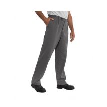 Pantalon Chef Cuisinier Blanc Rayé Noir - MyLookPro