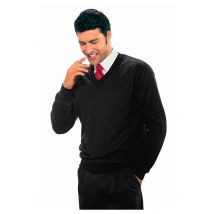 Pull Col en V Noir