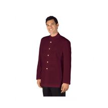 Veste Coreana avec Boutons Brodés Bordeaux - MyLookPro