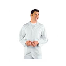 Veste Médicale Homme Manches Longues Sport Blanc 100% Coton - MyLookPro