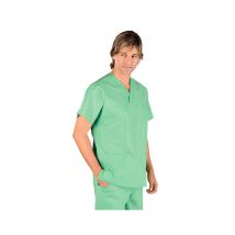 Casaque Médicale Col en V 100% Coton Unisexe Vert Clair - MyLookPro
