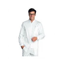 Tunique Médicale Samarcanda Poignets Serrés Blanc 100% Coton - MyLookPro