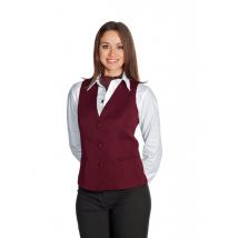 Gilet Restauration Femme Venezia Bordeaux - MyLookPro