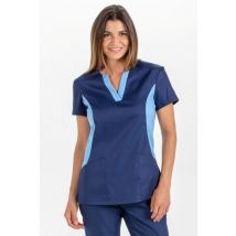 Casaque médicale déperlante bleue Femme
