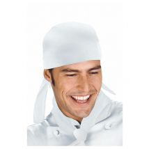 Toque Bandana Cuisine Blanc - MyLookPro