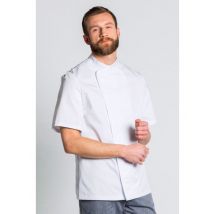 Veste de cuisine blanc manches courtes Prestige Homme - MyLookPro