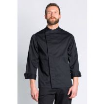 Veste de cuisine noire Couture Homme - MyLookPro