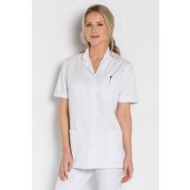 Tunique médicale blanche Femme manches courtes - MyLookPro
