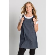 Blouse de service sans manche Femme coloris Bleu Jean - MyLookPro