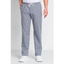 Pantalon de cuisine homme imprimé vichy bleu et blanc - MyLookPro