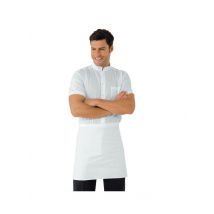 Tablier de Cuisine Blanc sans Poche 100% Coton - MyLookPro