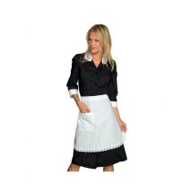 Tablier blanc en dentelle Femme de chambre 100% coton - MyLookPro