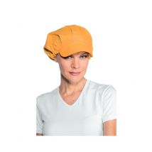 Casquette de cuisine femme abricot - MyLookPro
