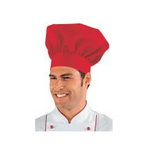 Toque de chef cuisinier rouge - MyLookPro