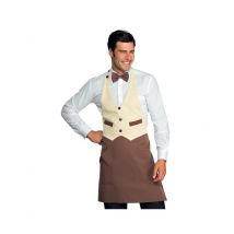 Tablier Garçon de Café Garçon Crème Cacao - MyLookPro