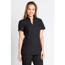 Tunique esthéticienne femme manches courtes noir - MyLookPro