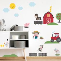 My Nametags Wall Stickers - Farm