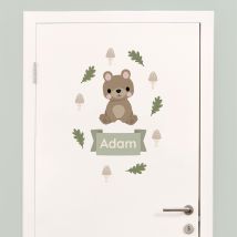 My Nametags Door Sticker - Bear