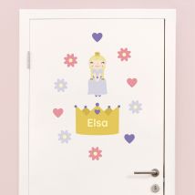 My Nametags Door Sticker - Blonde Princess