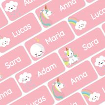 My Nametags 56 Name Stickers - Unicorn