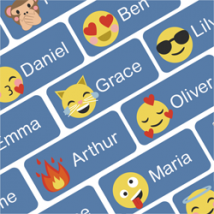 My Nametags 56 Name Stickers - Emoji