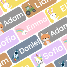 My Nametags School Name Labels Full Colour