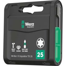 Wera Bit-Box Impaktor Torx Screwdriver Bits