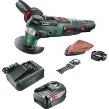 Bosch ADVANCEDMULTI P4A 18v Cordless Starlock Oscillating Multi Tool 1 x 6ah Li-ion Battery Charger No Case