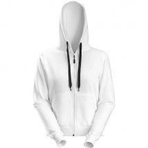 Snickers Ladies Zip Hoodie White XS