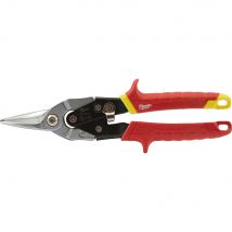 Milwaukee Metal Compound Aviation Snips Straight Cut 250mm