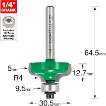 Trend CRAFTPRO Ogee Mould Bearing Guided Router Cutter