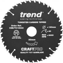 Trend CRAFTPRO Non Stick Wood Cutting Saw Blade