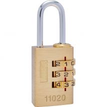 Kasp 110 Series Brass Combination Padlock 20mm Standard